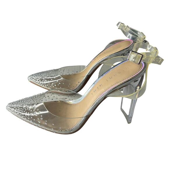 Gianni Bini Lorynne Pumps Silver Size 9 - Picture 3 of 6